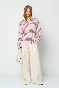 Брюки, джемпер PiRS 5859 розовый+айвори - фото 1