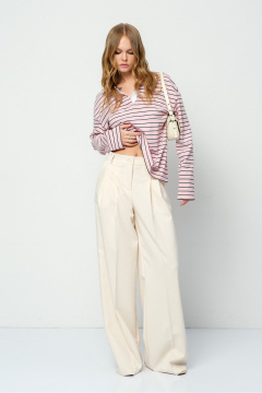 Брюки, джемпер PiRS 5859 розовый+айвори - фото 2