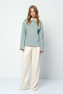 Брюки, джемпер PiRS 5859 мятный+айвори - фото 1