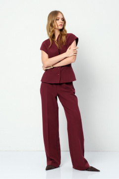 Брюки, жилет PiRS 5873 марсала - фото 3