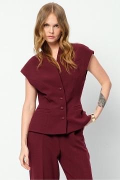 Брюки, жилет PiRS 5873 марсала - фото 2