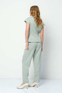 Брюки, жилет PiRS 5883 серо-мятный - фото 5