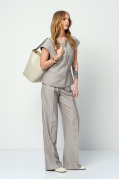 Брюки, жилет PiRS 5894 серо-бежевый - фото 4