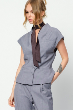 Брюки, жилет PiRS 5902 светло-серый - фото 2