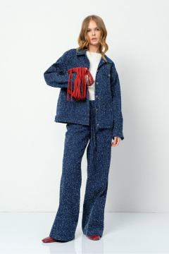 Брюки PiRS 5906 синий - фото 5