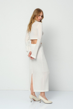 Джемпер, юбка PiRS 5914 молочный - фото 5