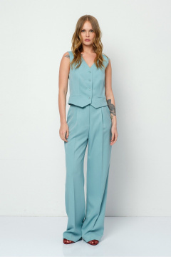 Брюки, жакет, жилет PiRS 5919 бирюза - фото 5