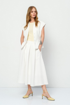 Жилет, юбка PiRS 5923 молочный - фото 2