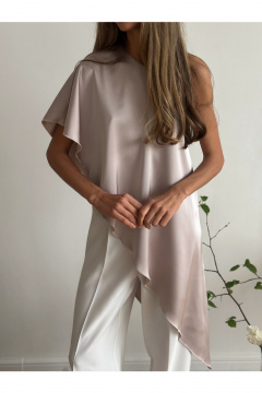 Блуза THE.WOMAN 0304 бежевый - фото 4