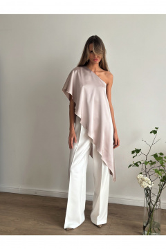 Блуза THE.WOMAN 0304 бежевый - фото 3