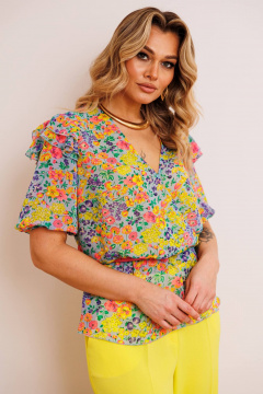 Блуза, брюки Мода Юрс 2904 желтый - фото 4