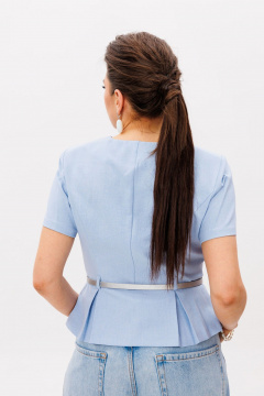 Жакет Anelli 690.1 голубой - фото 3