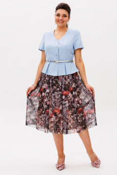 Жакет, юбка Anelli 1549 вода - фото 4