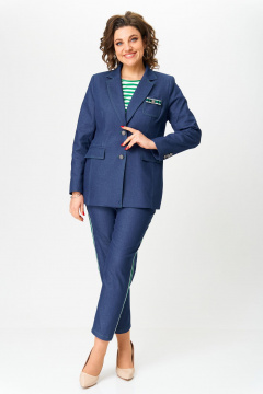 Жакет Andina city 4011-25 синий - фото 5