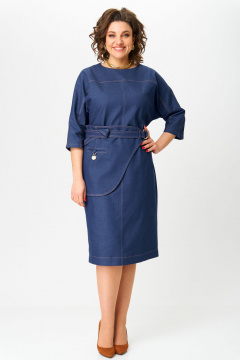 Платье Andina city 8034-25 синий - фото 1