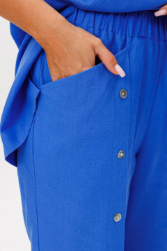 Леняное платье с поясом и карманами, спущенное плечо Fantazia Mod 4815 - фото 2