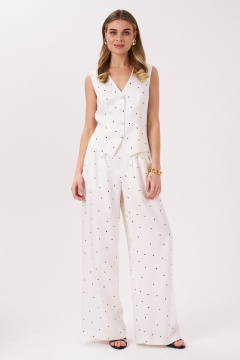 Брюки Панда 15760 молочный - фото 3