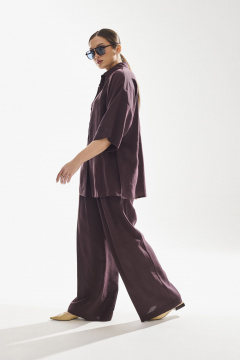 Блуза, брюки DAVA 2226 шоколад - фото 2