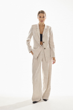 Брюки, жакет DAVA 2227  бежевый - фото 1