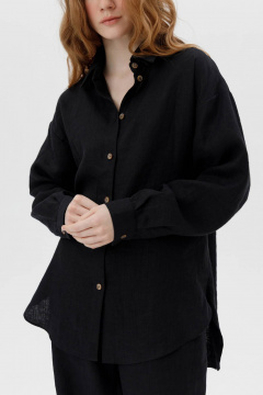 Рубашка Romgil РТ0095-ЛЕ4 черный - фото 3