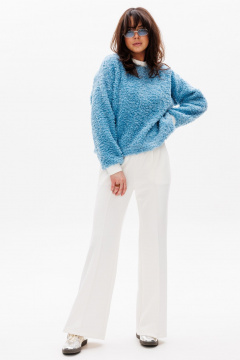 Брюки, джемпер HIT 3103 небесный,молочный - фото 2