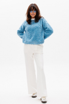 Брюки, джемпер HIT 3103 небесный,молочный - фото 1