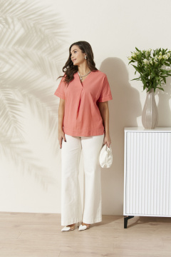 Блуза Панда 16040 коралловый - фото 2