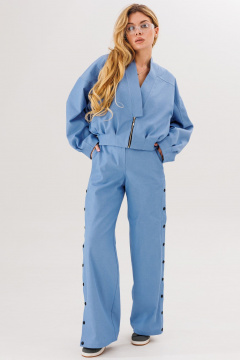 Бомбер Amberа Style 1108-1 голубой - фото 5