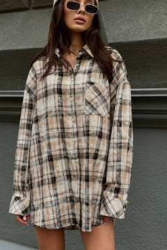 Рубашка LECIEL R001 беж - фото 2