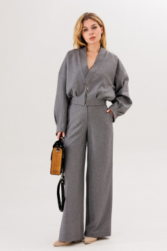 Бомбер, брюки Amberа Style 2119 серый - фото 3