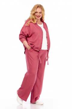 Брюки, кардиган, майка Диомант 2046 коралл - фото 4