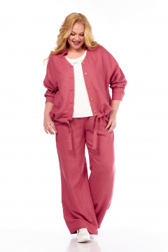 Брюки, кардиган, майка Диомант 2046 коралл - фото 3