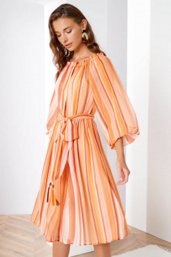 Платье Nelva 51277 полоска мультиколор - фото 2