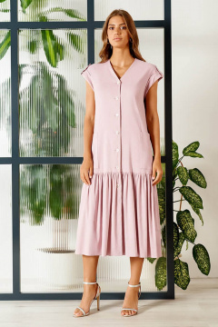 Платье Nelva 51380 пепельно-сиреневый - фото 2