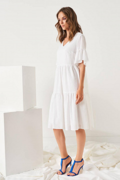 Платье Nelva 51454 белый - фото 2