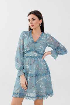 Платье Anelli 1580 голубая_лагуна - фото 1
