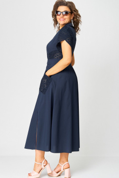 Платье EVA GRANT 7200В темно-синий - фото 2