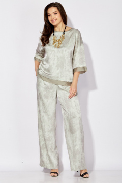 Блуза, брюки TAiER 1355 белый_нефрит - фото 1