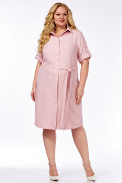 Платье LadyThreeStars 2571 пудра - фото 4