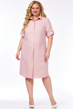 Платье LadyThreeStars 2571 пудра - фото 1