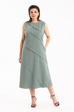 Платье KaVaRi 1111 светло-зеленый - фото 4