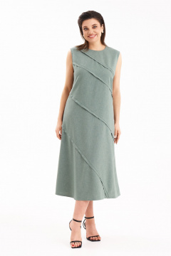 Платье KaVaRi 1111 светло-зеленый - фото 3