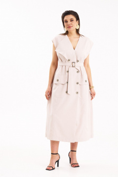Платье KaVaRi 1109.1 пудровый - фото 3