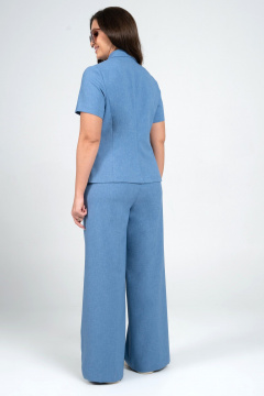 Брюки, жакет Alani Collection 2344 голубой - фото 5