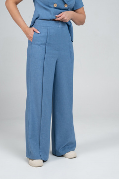 Брюки, жакет Alani Collection 2344 голубой - фото 4