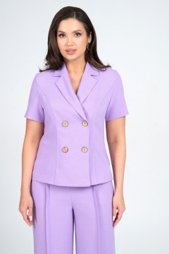 Брюки, жакет Alani Collection 2344 лаванда - фото 5