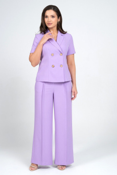 Брюки, жакет Alani Collection 2344 лаванда - фото 4