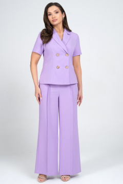 Брюки, жакет Alani Collection 2344 лаванда - фото 3