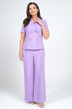 Брюки, жакет Alani Collection 2344 лаванда - фото 2