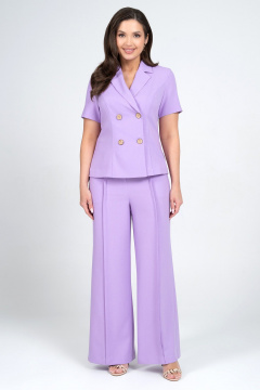 Брюки, жакет Alani Collection 2344 лаванда - фото 1